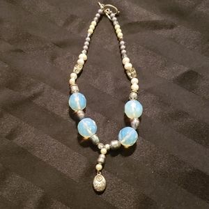 Handmade necklace. Measures at 16 inches.